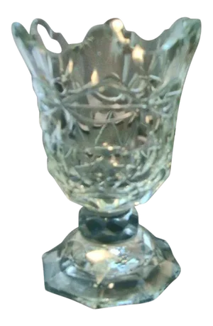 19th Century Anglo Irish Cut Glass Crystal Epergne Centerpiece Vase