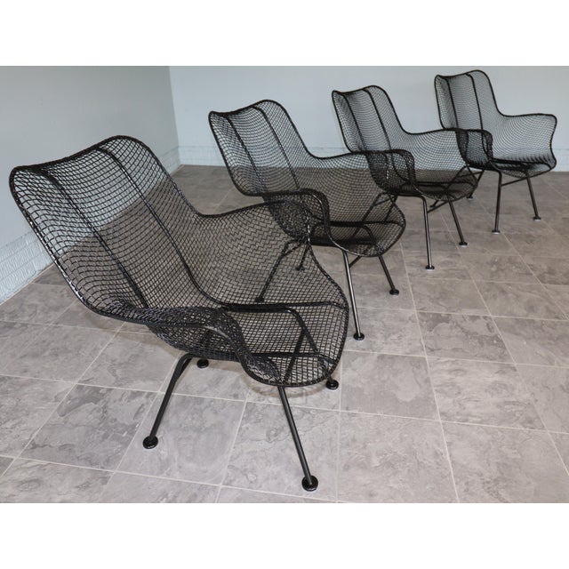 Four Russell Woodard “Sculptura” Lounge Chairs – Pristine Condition, 1950s, Attributed For Sale - Image 6 of 11