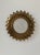 Vintage Brass and Pressed Molded Glass Wall Sconce, Sweden, 1960 For Sale - Image 6 of 11
