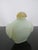 Chinese Chinese Green Jade Carved Mock Mask Ring Handle Snuff Bottle For Sale - Image 3 of 10