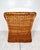 Brown Vintage Wicker Work Style Wicker Rattan Lounge Chair For Sale - Image 8 of 12
