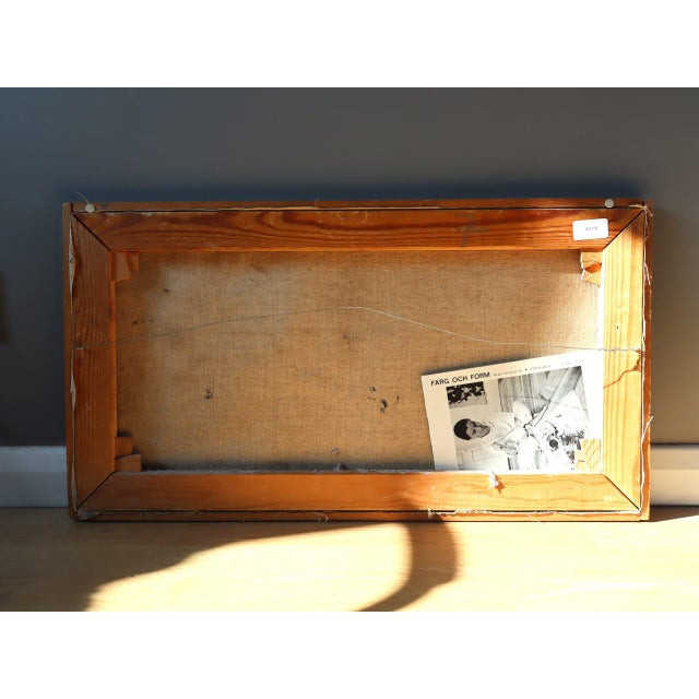 Mid-Century Modern 'Painterly Harvest' Vintage Swedish Abstract Still Life Oil Painting, Framed For Sale - Image 10 of 10