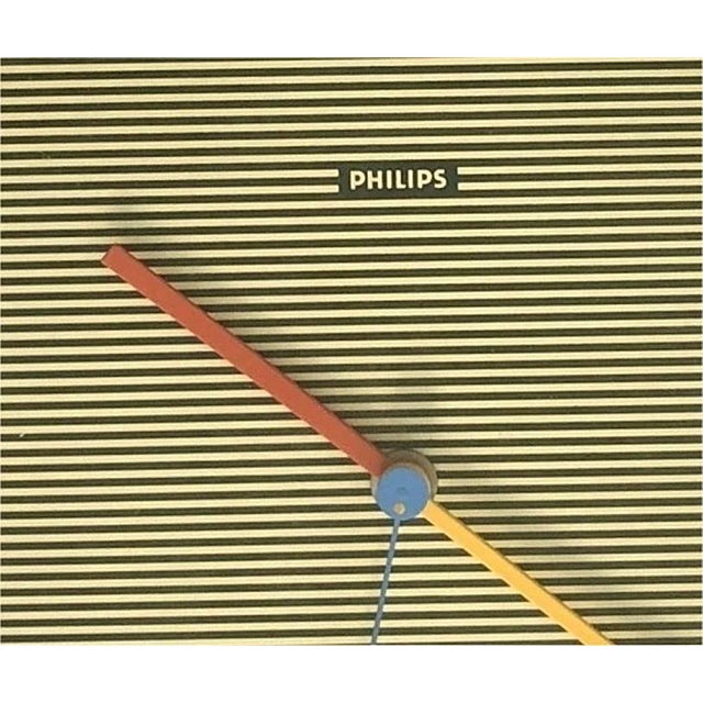 Vintage Wall Clock from Philips, 1970s For Sale - Image 6 of 12