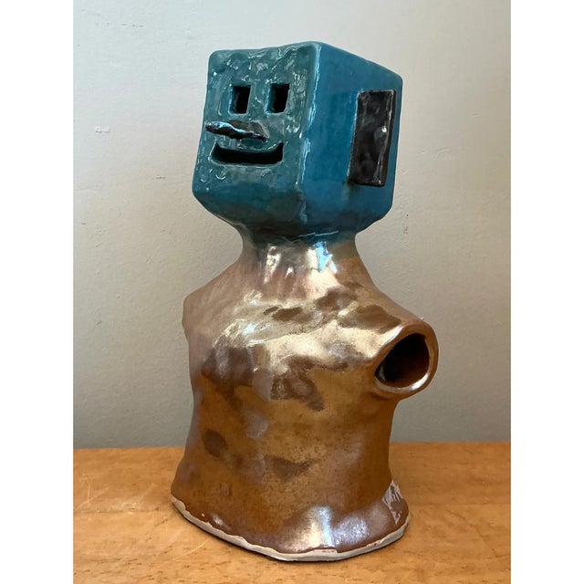 Vintage Abstract Ceramic Bust Sculpture For Sale - Image 11 of 12