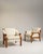 Wood Pair of Danish Modern Bouclé Upholstered Armchairs, Antique, Denmark, Circa 1970 For Sale - Image 7 of 13
