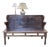 Vintage Pine Box Settle Storage Bench With Lift-Top Blanket Chest For Sale