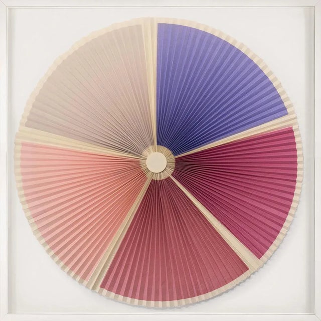 Through meticulous hand folding of lavishly silkscreened Bhutan paper, structure sings in rich texture and ethereal...