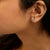 .925 Sterling Silver 1/2 Cttw Near Colorless Round Brilliant-Cut Diamond Miracle-Set Stud Earrings (H-I Color, I2-I3 Clarity) For Sale - Image 4 of 5