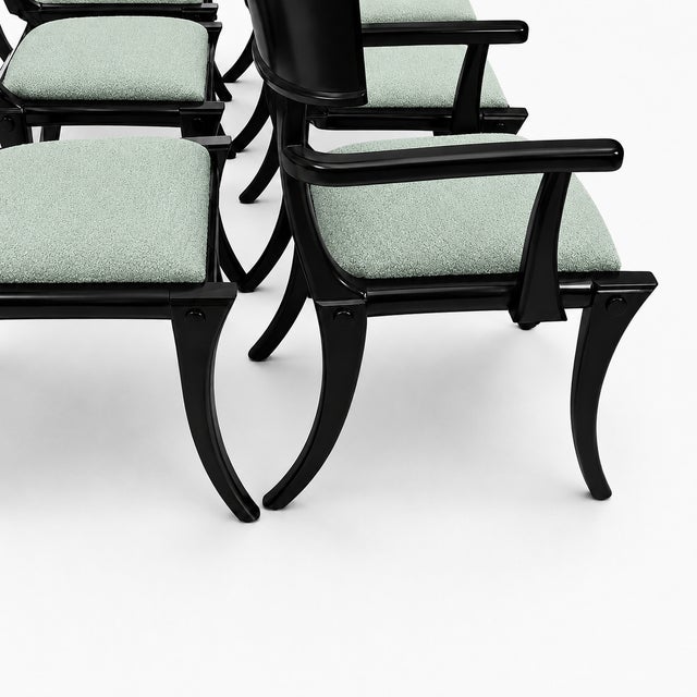 Wood Modern Mid-Century Style Klismos Chairs - Set of 8 For Sale - Image 7 of 7