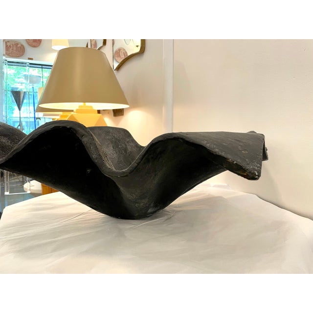 Handkerchief Design Iron Bowl in the Style of Willy Guhl For Sale - Image 13 of 16