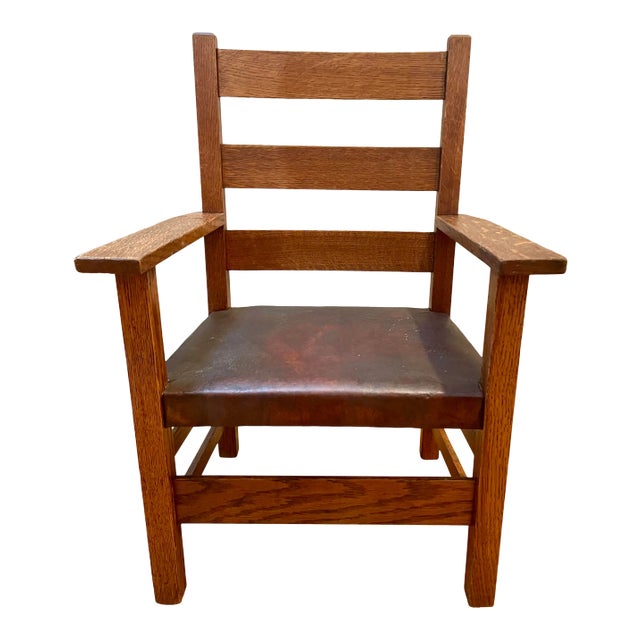 Gustave Stickley Children's Arts & Crafts Chair For Sale