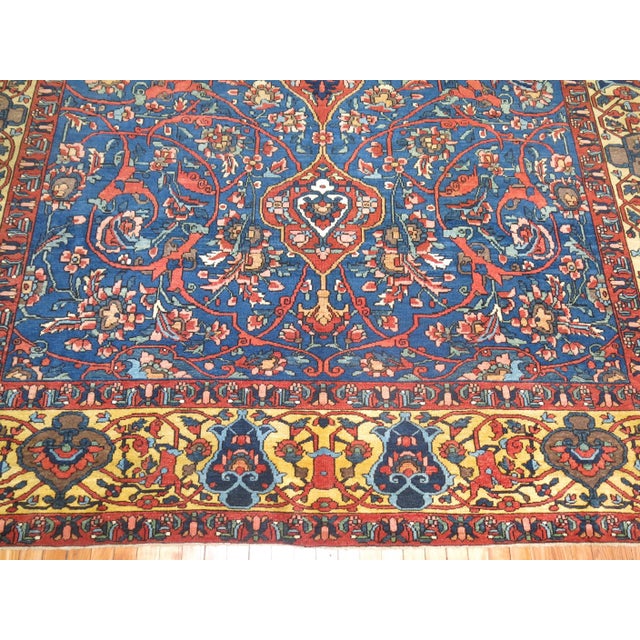 Antique Zabihi Collection Persian Bakhtiari Blue Rug - 9'10" x 16'9" For Sale In New York - Image 6 of 12