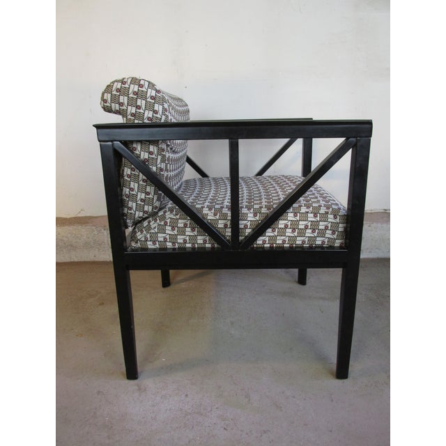 Vintage Custom Designer Josef Hoffmann Style Armchairs, a Pair For Sale In New York - Image 6 of 12