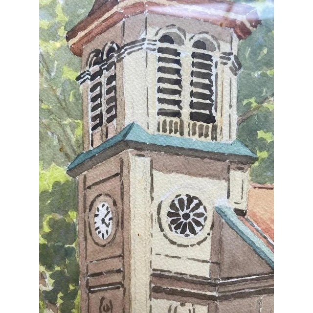 Watercolor on paper sold with frame. The total size with frame is 53x45,5 cm Signed A. Chaudet This piece has an...