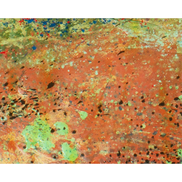 1980s Signed 1980s Abstract Acrylic Landscape by Harry Hilson For Sale - Image 5 of 7