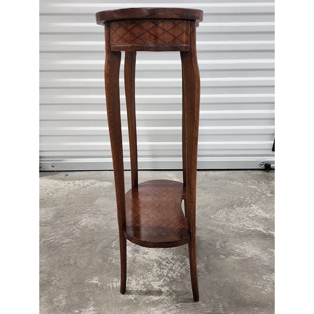 Antique French Louis XV Gueridon Marquetry Table For Sale In New York - Image 6 of 12