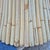 1970s Signed McGuire Bamboo Rattan Wheat Sheaf Pedestal Base 45” Round Glass Top Dining Table For Sale - Image 14 of 17