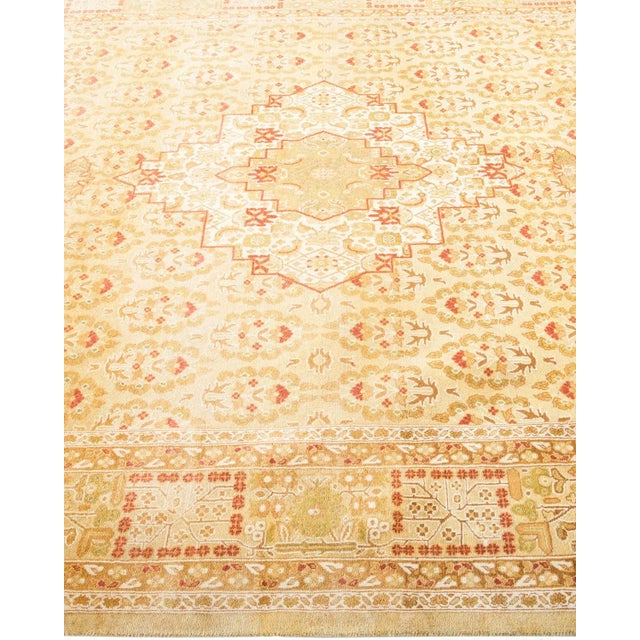 Solo Rugs Mogul, One-of-a-Kind Hand-Knotted Area Rug - Yellow, 6' 1" x 9' 3" For Sale - Image 4 of 8