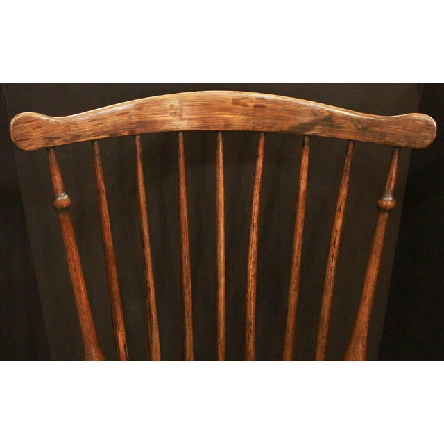 Early 19th Century American Small Fan Back Windsor Side Chair For Sale In Raleigh - Image 6 of 7
