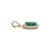 Metal 14k Yellow Gold 9.95ct Octagon Emerald and 1.25ct Diamond Halo Enhancer Pendant For Sale - Image 7 of 16