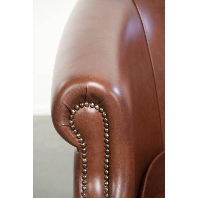 Club Chair in Cowhide Leather For Sale - Image 10 of 13