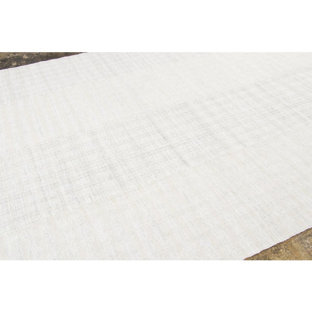 Traditional Vintage Turkish Kilim Wool Rug With Grid Design by Rug & Kilim, 1950-1959 For Sale - Image 3 of 9