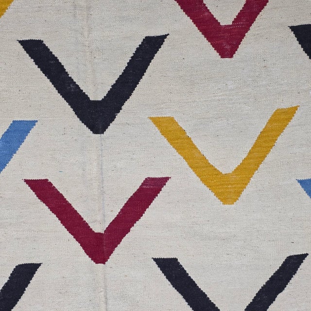 Hand-Woven Wool Art Rug After Alexander Calder "Boomerangs" For Sale - Image 13 of 13