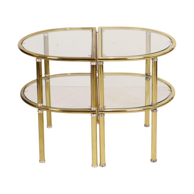 Metal Hollywood Regency Side Tables in Chrome and Smoked Glass, 1970s, Set of 2 For Sale - Image 7 of 18