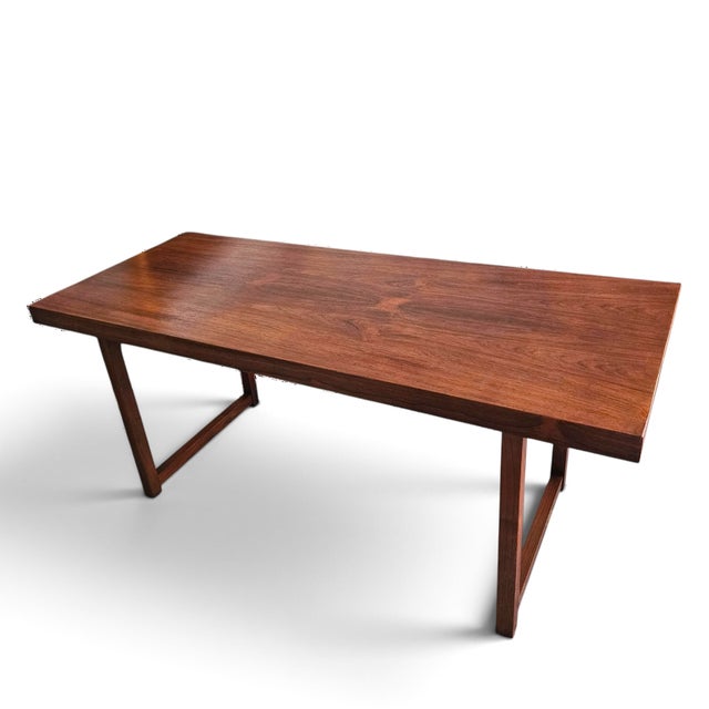 Milo Baughman for Thayer Coggin Mid-Century Rosewood & Walnut Coffee Table - Model 4325 For Sale - Image 9 of 11