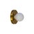 Modern Globe Sconce Brushed Brass, 3 Inch Glass Globe, by Research.Lighting, Modern, Minimal For Sale - Image 3 of 6