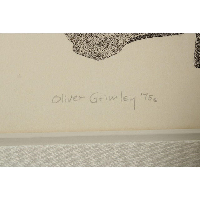 Oliver Grimley Pen and Ink Drawing, Harlequin and Friends For Sale - Image 12 of 12