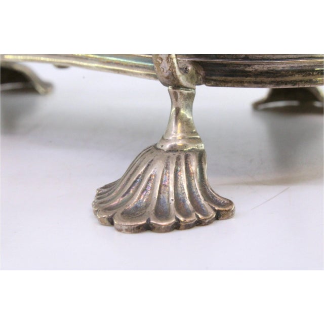 Metal Silver and Glass Cruet, Set of 3 For Sale - Image 7 of 10