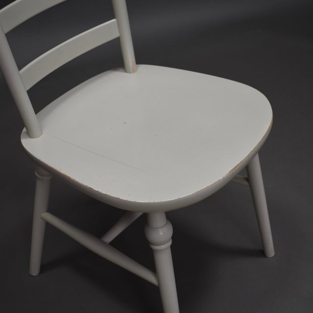 White Mid-Century Swedish Side Chair from Nesto For Sale - Image 8 of 13