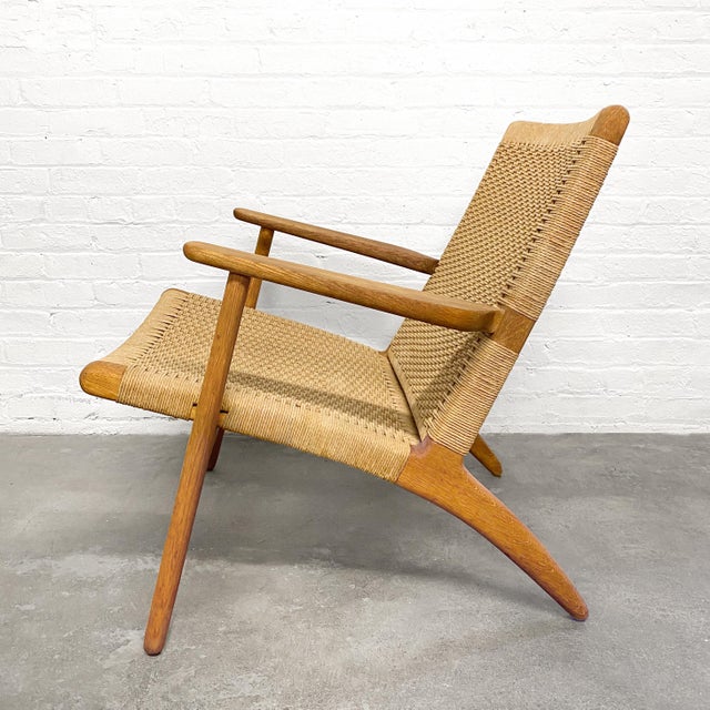 Mid Century Danish Modern Ch 25 Lounge Chair By Hans Wegner For Carl Hansen Chairish