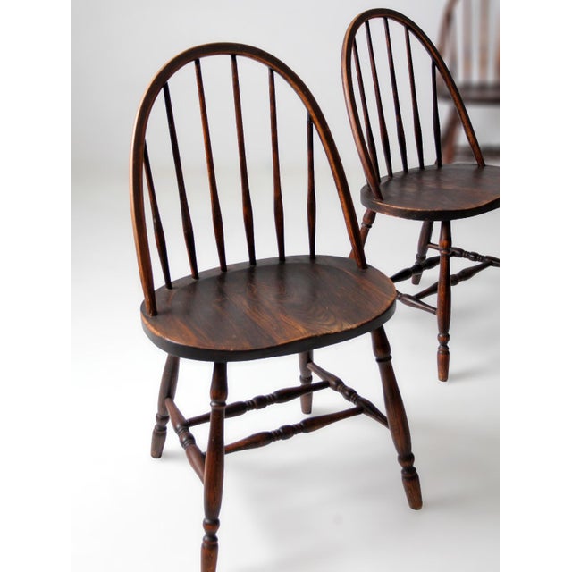 Antique Windsor Dining Chairs Set of 4 For Sale - Image 14 of 14