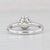 0.90ctw Round Diamond Halo Engagement Ring 14k White Gold Sz 5.75 Cathedral Band For Sale - Image 4 of 8