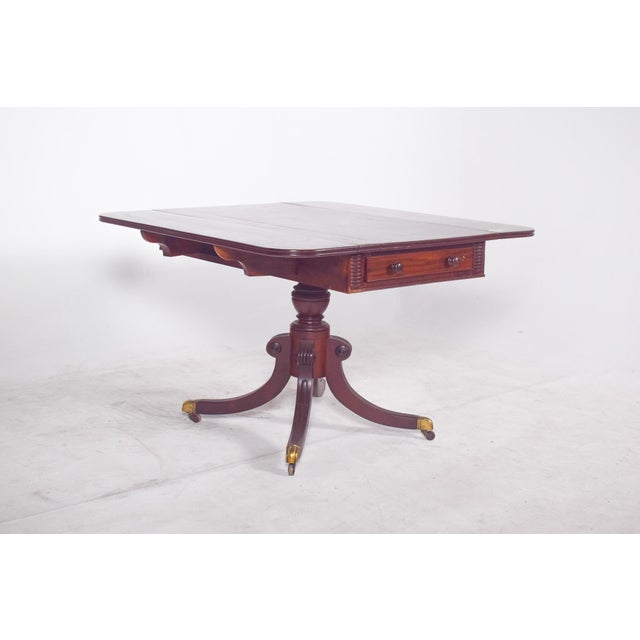 European Flip Flap Side Table For Sale - Image 5 of 12