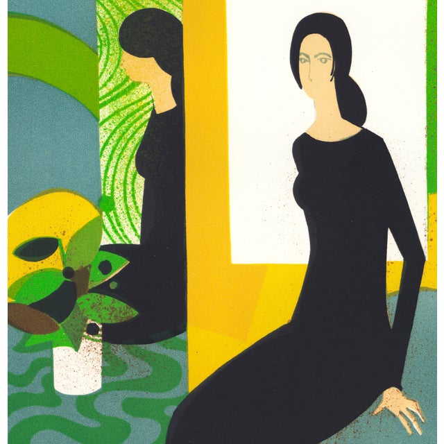 Original 1974 lithograph by André Minaux from the monograph "André Minaux Lithographer", printed in Paris by Mourlot....