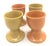 Yellow 1970s Ceramic Egg Cups, Set of 4 For Sale - Image 8 of 11