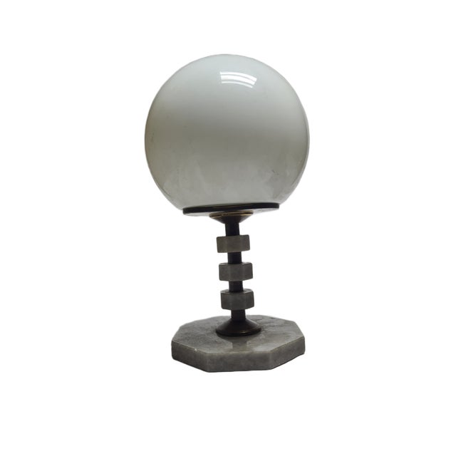 Art Deco Style Bedside Lamp from Polam, Poland, 1970s For Sale - Image 12 of 18