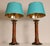 Textile Vintage Italian Neoclassical Column Lamps in Turned Burl Wood, 1980s, Set of 2 For Sale - Image 7 of 9