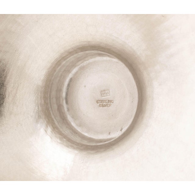 Michael Strauss Hammered Silver Candlesticks, Pair For Sale - Image 11 of 11