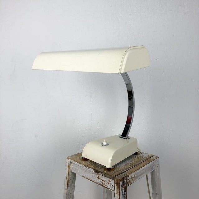 Desk Lamp with U-Shaped Neon Tube in Ivory from Kaiser Leuchten For Sale - Image 16 of 16