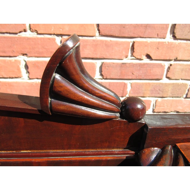 English 19th Century Double Pedestal William IV Mahogany Sideboard