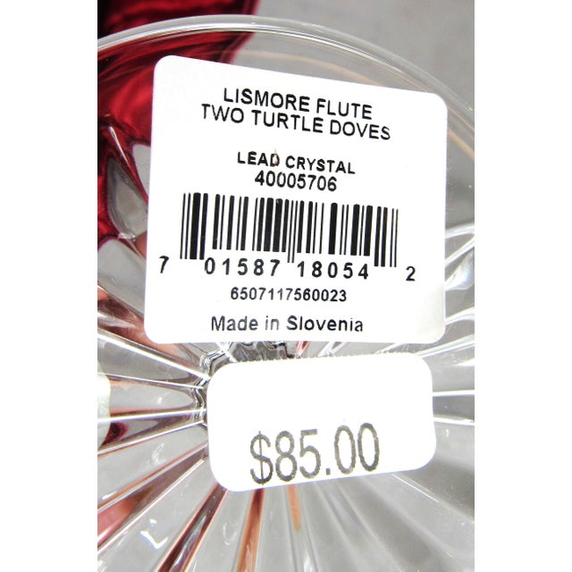 Vintage #2 Waterford Crystal "12 Days of Christmas" Flute Glass "Two Turtle Doves" For Sale - Image 14 of 15