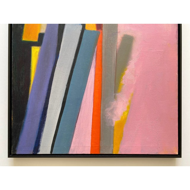 Mid-Century Modern Adele Mailer Vintage 1985 Abstract Expressionist Original Signed One of a Kind Framed Large Modernist Oil Painting For Sale - Image 3 of 18