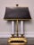 Late 20th Century Small Brass Twin Candle Bouillotte Style Lamp With Black Parchment Shade For Sale - Image 17 of 17