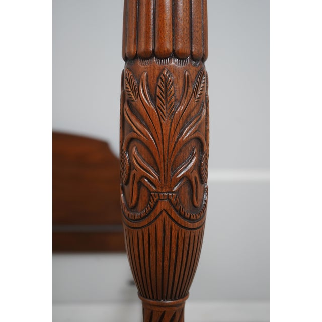 Henkel Harris Walnut Queen Size Poster Bed For Sale - Image 12 of 16