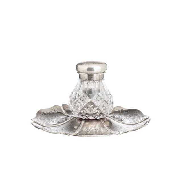 19th Century English Silver Inkwell For Sale - Image 6 of 6