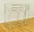 1980s Art Deco/Moderne Styled Mirror-Topped Metal Console Table, Nickel in Color For Sale - Image 5 of 5